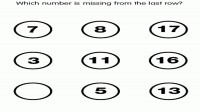 Which number is missing from last row?
