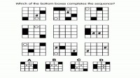 Which of the bottom boxes completes the sequence?